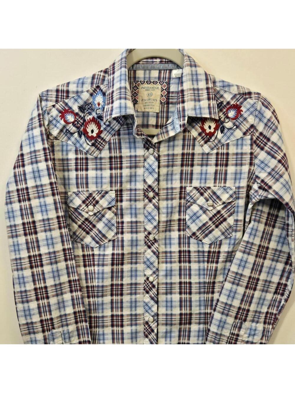 Panhandle Women's Blue and Multi Shirt